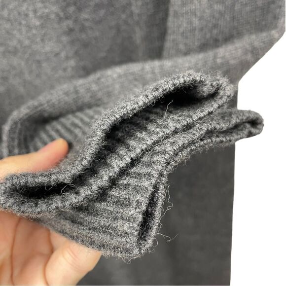 dkny Pure 100% Merino Grey Sweater Dress Size XP - Picture 6 of 7